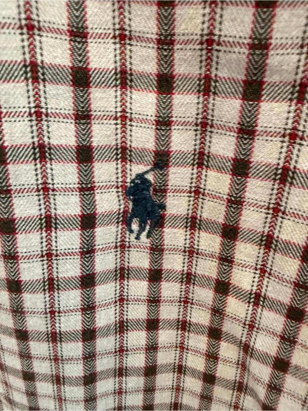 Ralph Lauren Brown and Beige Plaid Button-Down Shirt XXL - Picture 2 of 5